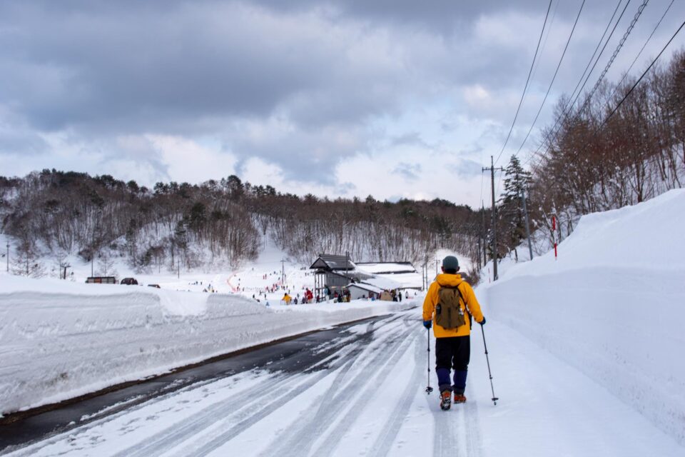 スキー場が見えてきたときの安堵感よ・・・