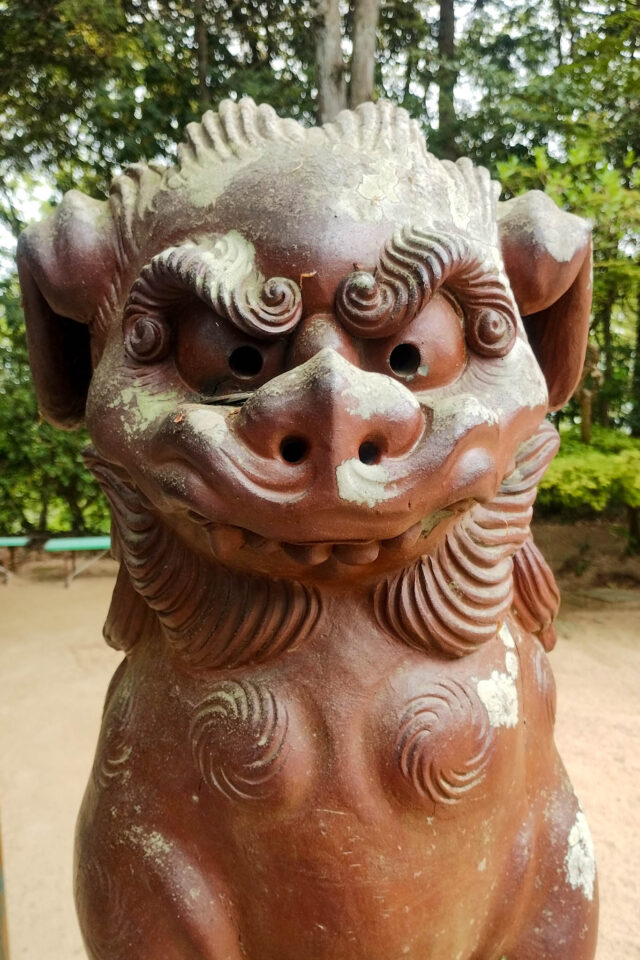 備前焼の狛犬