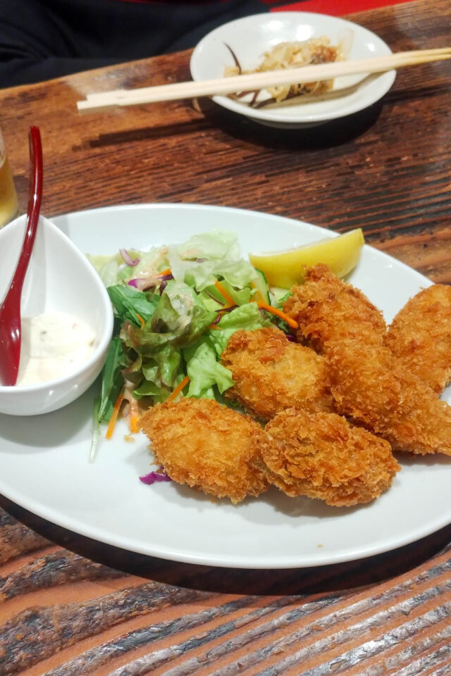 カキフライからの