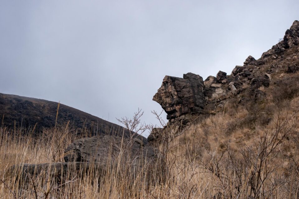 顔みたいな奇岩がまたあった。