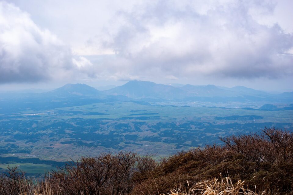 阿蘇五岳の涅槃像も見えました