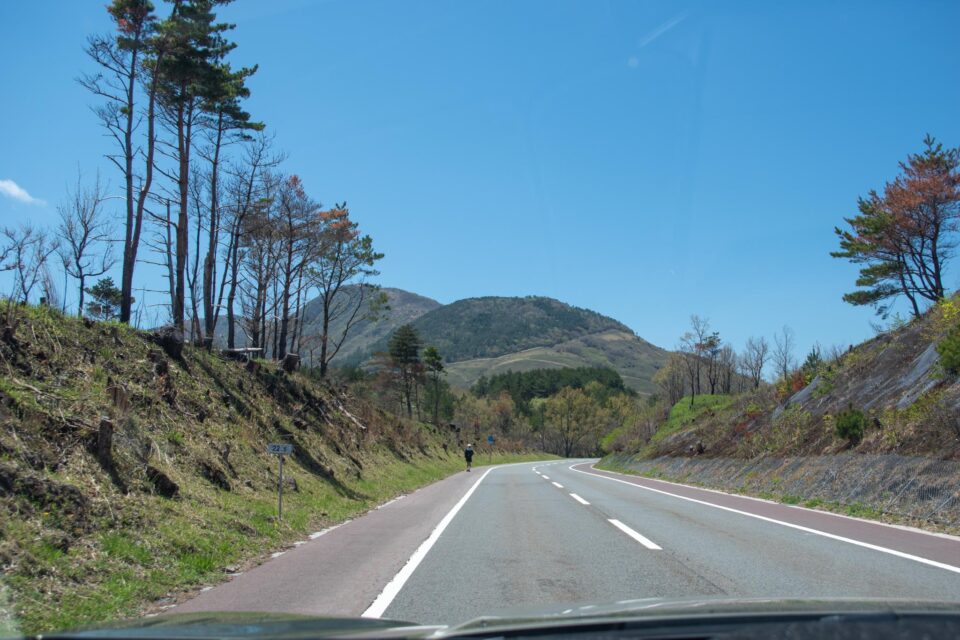 トイレや昼食のため、長者原に向かいます。