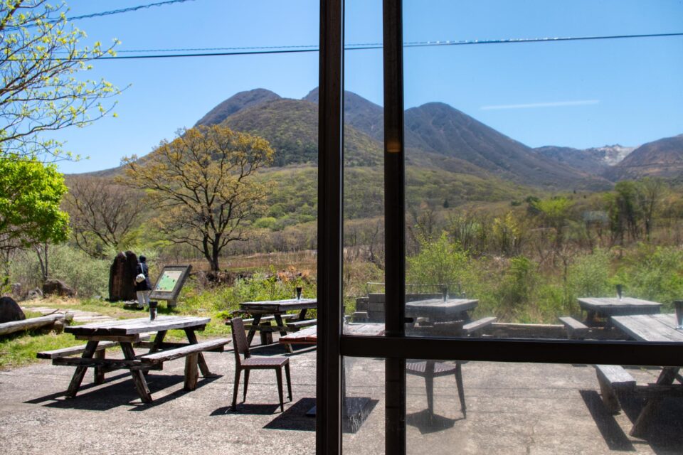 三俣山を眺めながら。