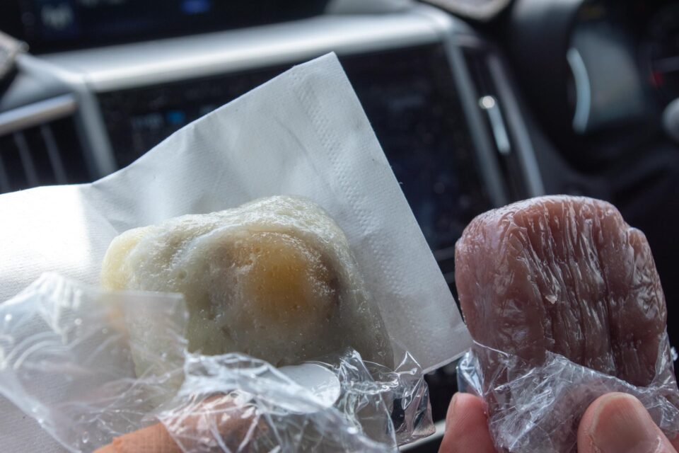 山上ターミナルで「いきなり団子」を売っていたので購入。